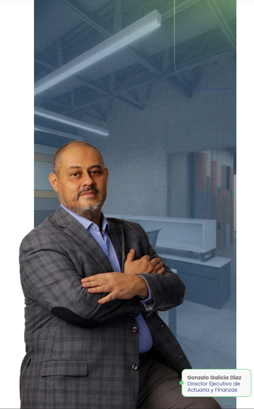 Imagen del ejecutivo y oficinas